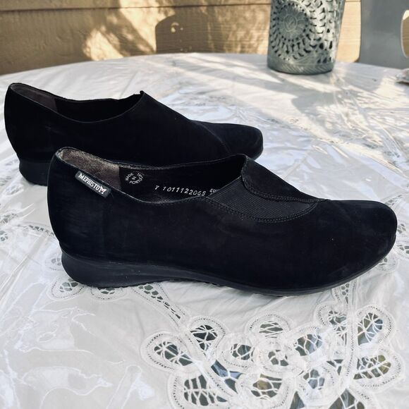 Mephisto Women’s Air-Jet Black Suede Leather Slip On Comfort Shoes US 8.5 /EU 39 - Picture 8 of 12